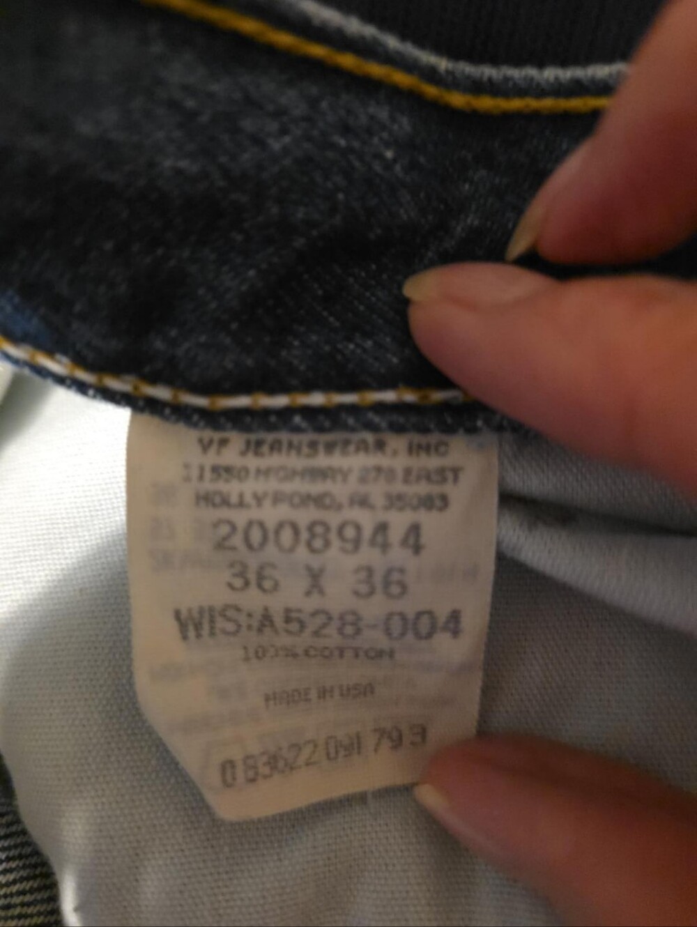 Tall Lee Denim Jeans Made In The USA 2008944 / A528-004 - Picture 4 of 4